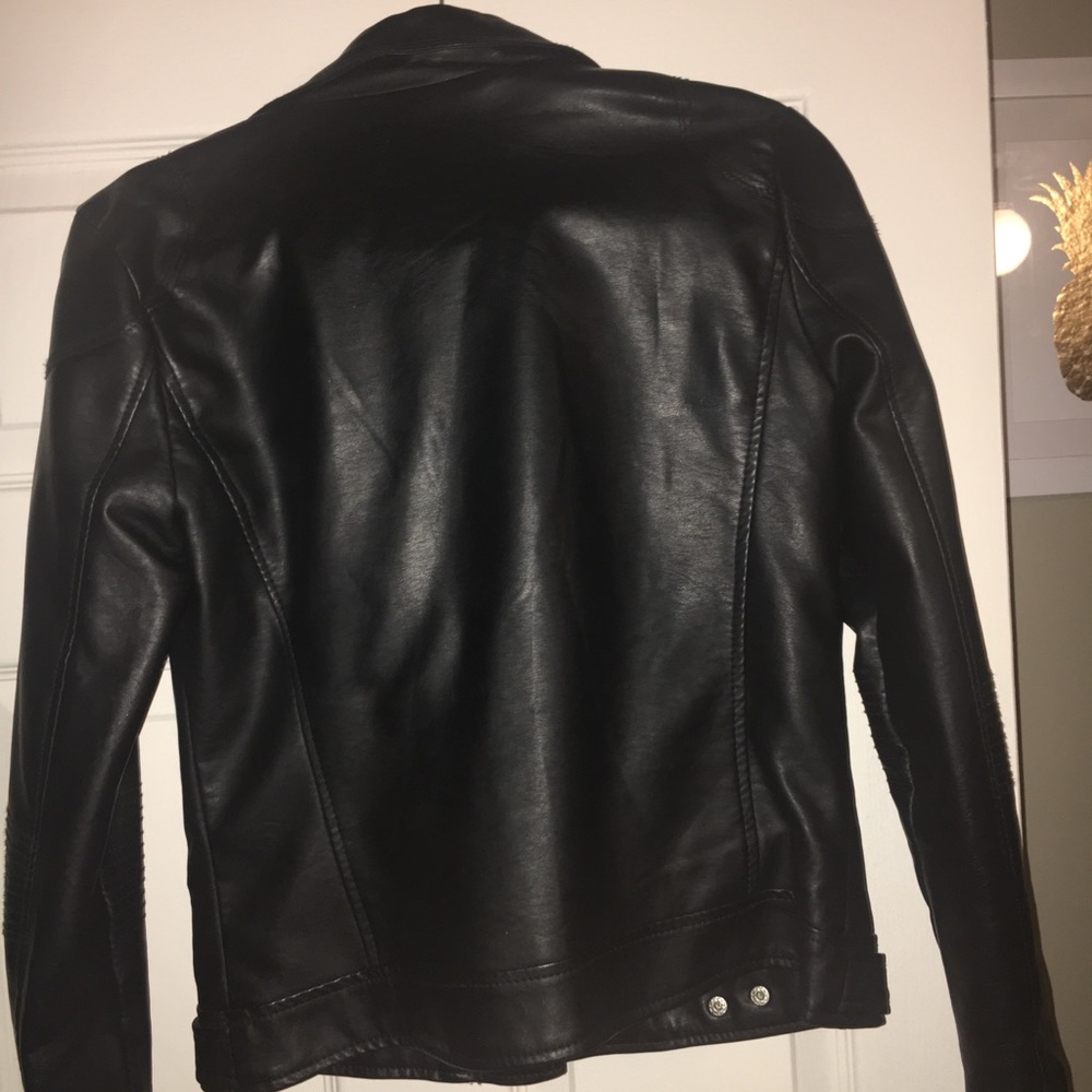 Forever 21 Ribbed Leather Jacket - Picture 3 of 7